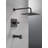 Modern Raincan Square Single-Function Tub and Shower Faucet Set, Valve Trim Kit, Rain Shower Head-94088344