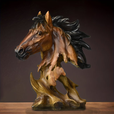House of Avana Horse Head Decorative Sculpture