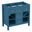 Meuble-lavabo de 36 po sans lavabo, armoire de rangement en bois massif, meuble-lavabo autoportant avec 5 tiroirs et portes à fermeture douce