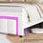 LED-lit and velvet-upholstered bed frame with a modern diamond headboard that is adjustable-560219126-560219121