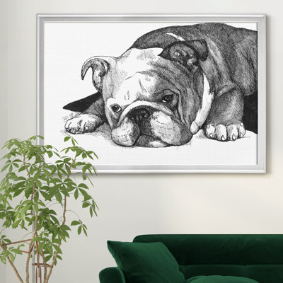 " Gracie The Bulldog " Painting Print
