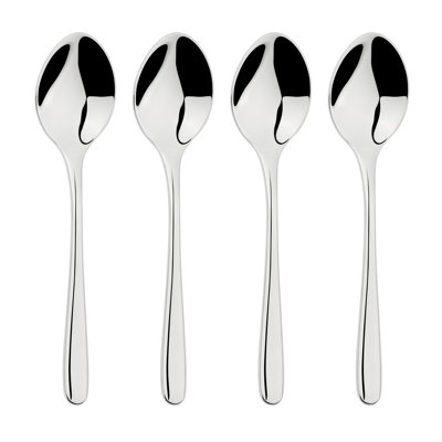 Cutlery Sets Stainless Steel 18/8 Dessert Spoon 4pc Set Catering Sphere