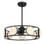 Castra LED Fan D'Lier in Warm Brass-129437219