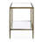 Lalia Modern Hammered Metal 1-Shelf End Table-124538445