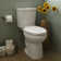 Toilette allongée deux pièces double chasse (siège non inclus) H2Optimum