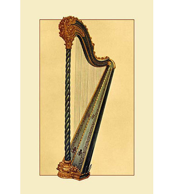 « pédale harpe », reproduction d’impression