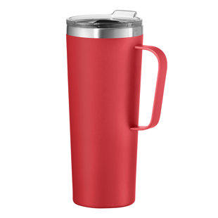 red travel cup