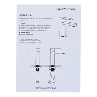 Black 304 Stainless Steel Basin Mixer Tap