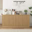 Buffet 62,6 pouces avec 4 portes et tablettes
