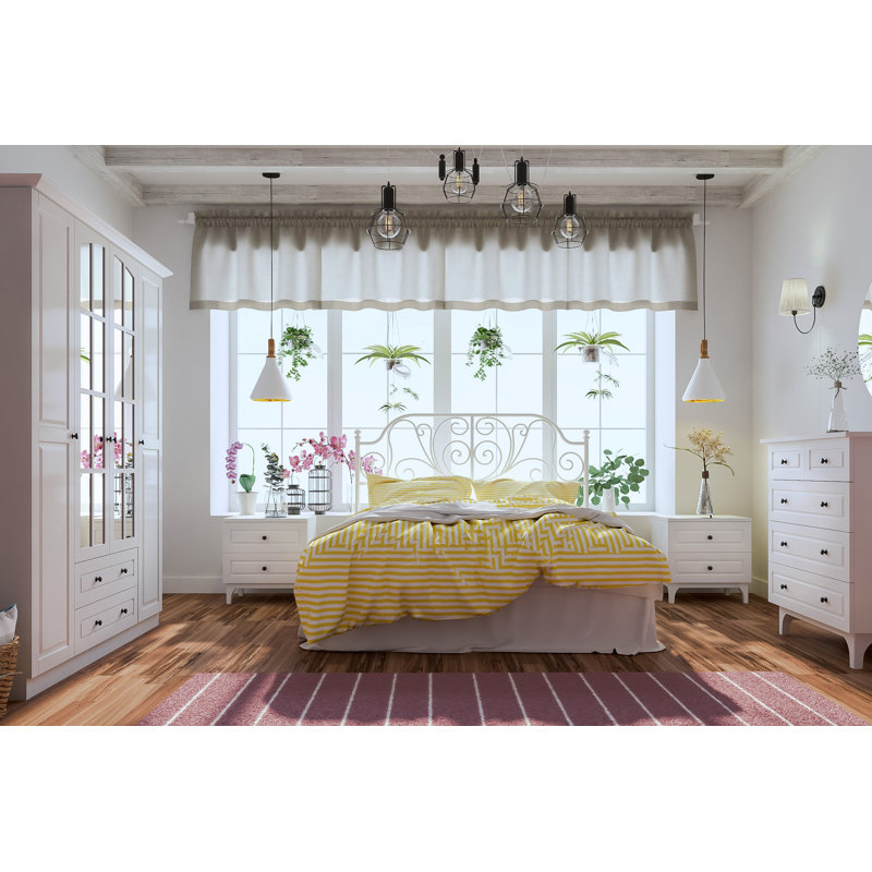 Leatherhead 4 Door Manufactured Wood Wardrobe
