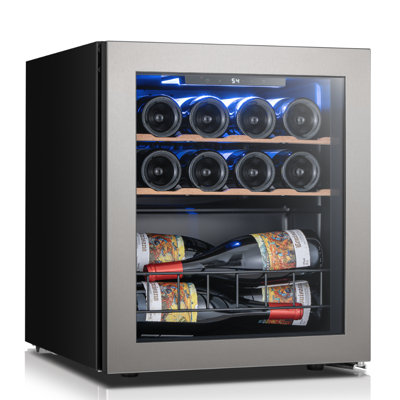 16.9-Inch Wide 14-Bottle Freestanding Wine Refrigerator