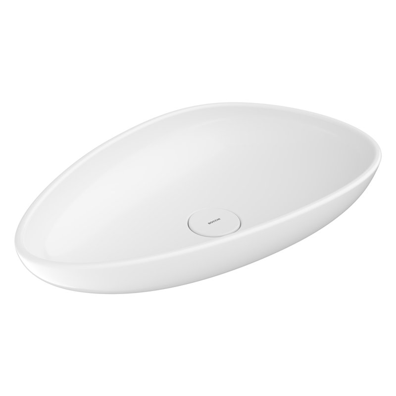 Etna Vessel Bowl - 58x37cm, Gloss White