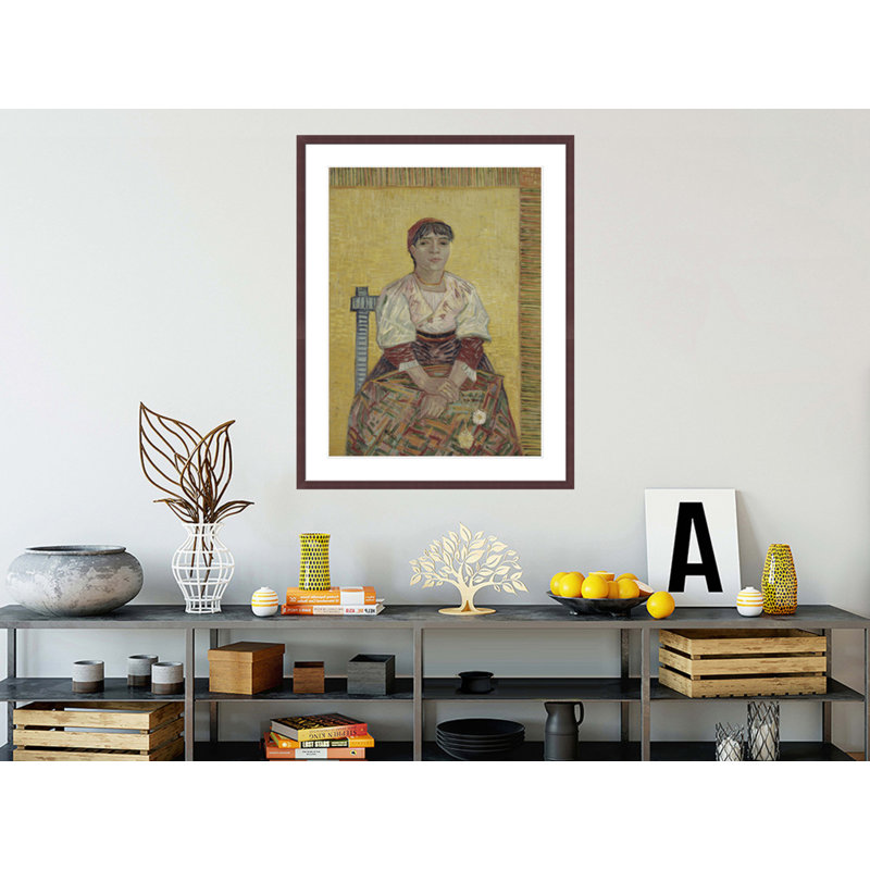 «The Italian Woman» par Vincent van Gogh, impression giclée encadrée, H 41,5 po x l 32,53 po