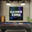 «Video Games Gamer Zone», impression sur toile-92563245