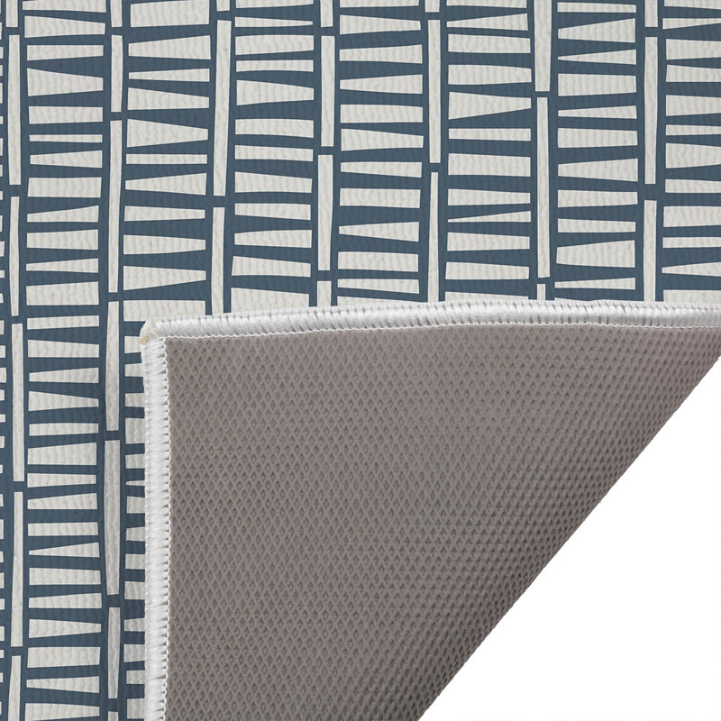 Paillasson Byrdhill Heritage Haven, Bleu, L 21 po x L 34 po