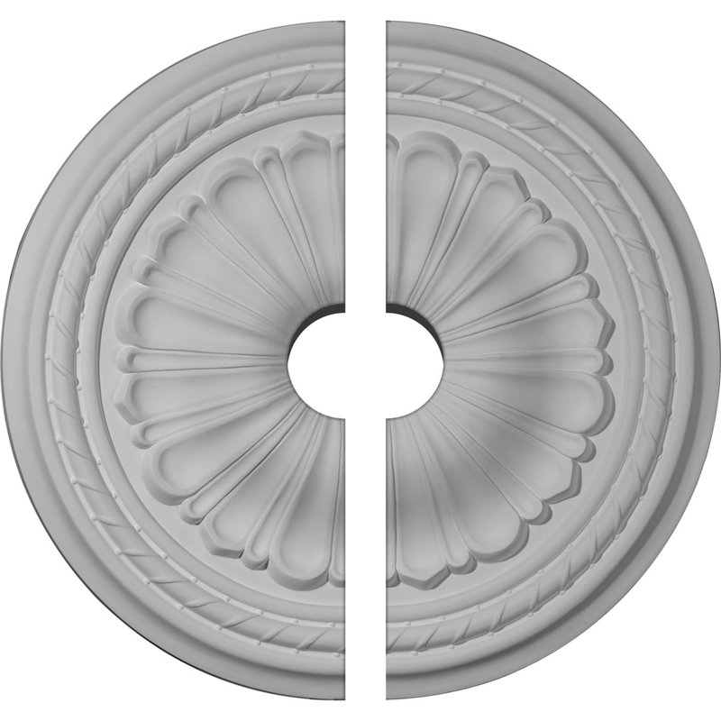 Médaillon de plafond Endurathane Alexa, DE 20 1/2 po x P 3 1/2 po x P 1 7/8 po (convient aux auvents jusqu'à 3 1/2 po), apprêté en usine