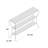 Scaife 54.2'' Glass Top Console Table