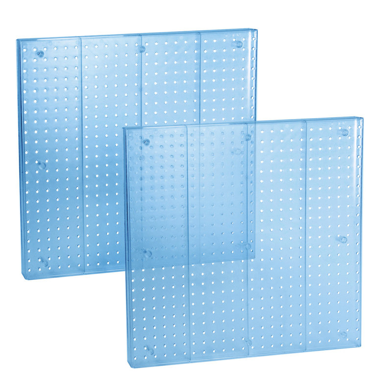 Pegboard Wall Panel Storage Solution, Size: 24"x 24", 2-Pack