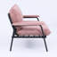 Rose 53 po avec boutons, éponge, structure en métal pour élégance 53 po 2 mélange de tissu, cadre, petit appartement spacieux, bureau à domicile idéal et chambre à coucher-524275147