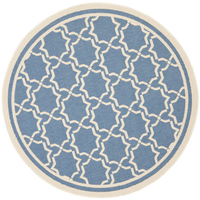 Tapis d'intérieur / extérieur à motif géométrique Dirks Performance