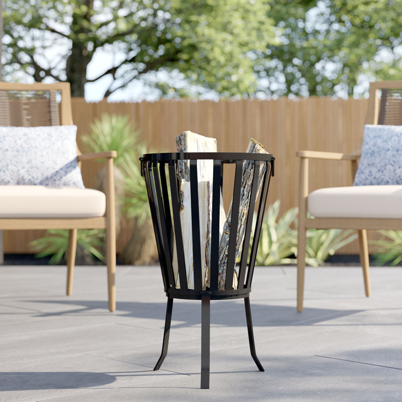 Round Steel Wood Burning Smokeless Fire Pit