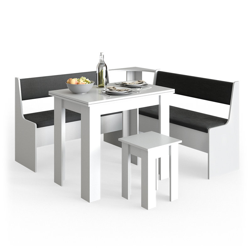 Bonamy Drop Leaf Dining Set, White
