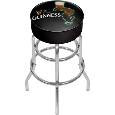 Guinness Feathering Swivel Upholstered Counter Stool