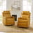 Giselle 26.5" Wide Manual Swivel Rocker Recliner with Metal Base-671010845