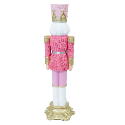 Kenneth the Princely Pink Christmas Statue - 37" H
