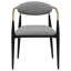 Chaise rembourrée avec accoudoirs (ensemble de 2)