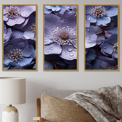 «Buttercups Lavender II - Buttercups», ensemble de reproduction d'art mural