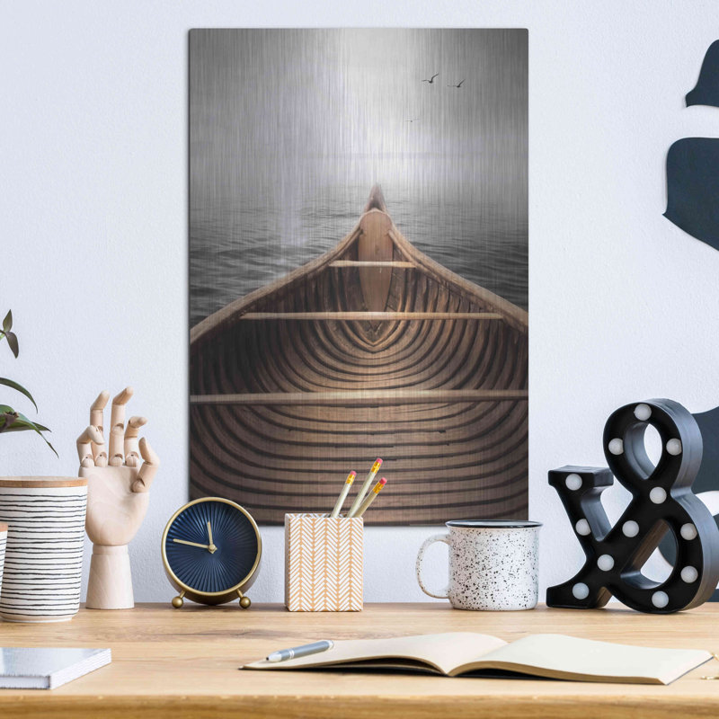 «Old Wooden Canoe» par Lori Deiter, H 16 po x l 12 po