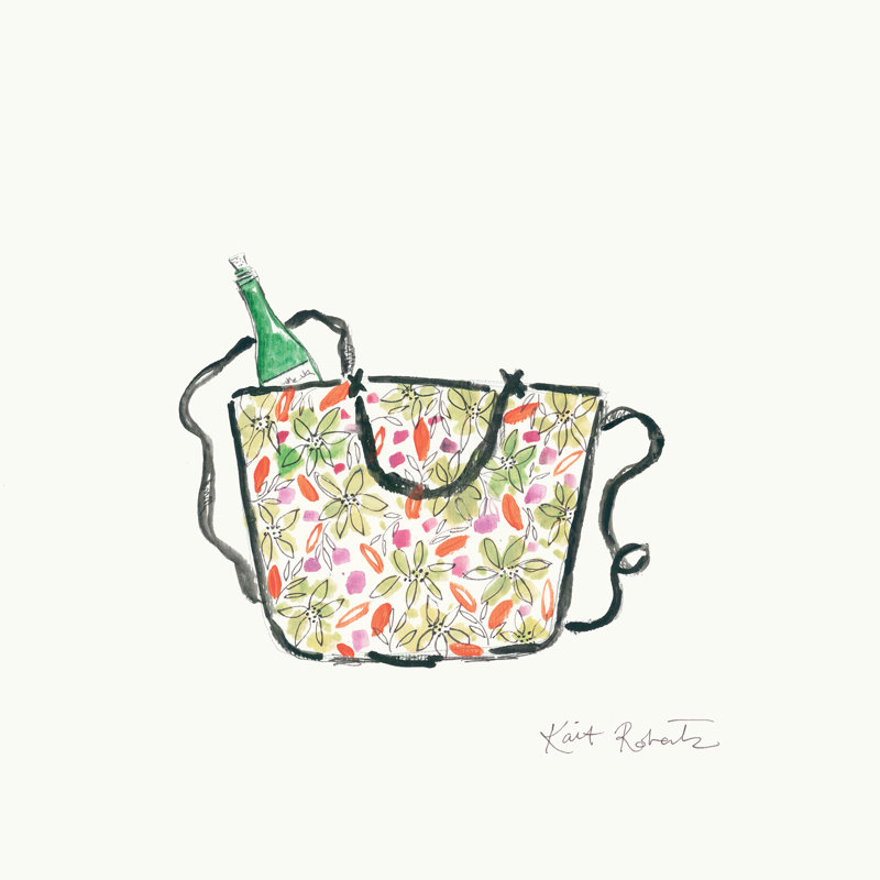 Class and Sass par Kait Roberts - reproduction imprimée, H 12 po x l 12 po, Toile tendue