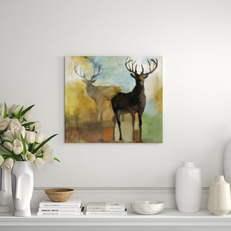 Couple Of Grazers Painting by Emma Brooks, Outdoor, 30" H x 34" W