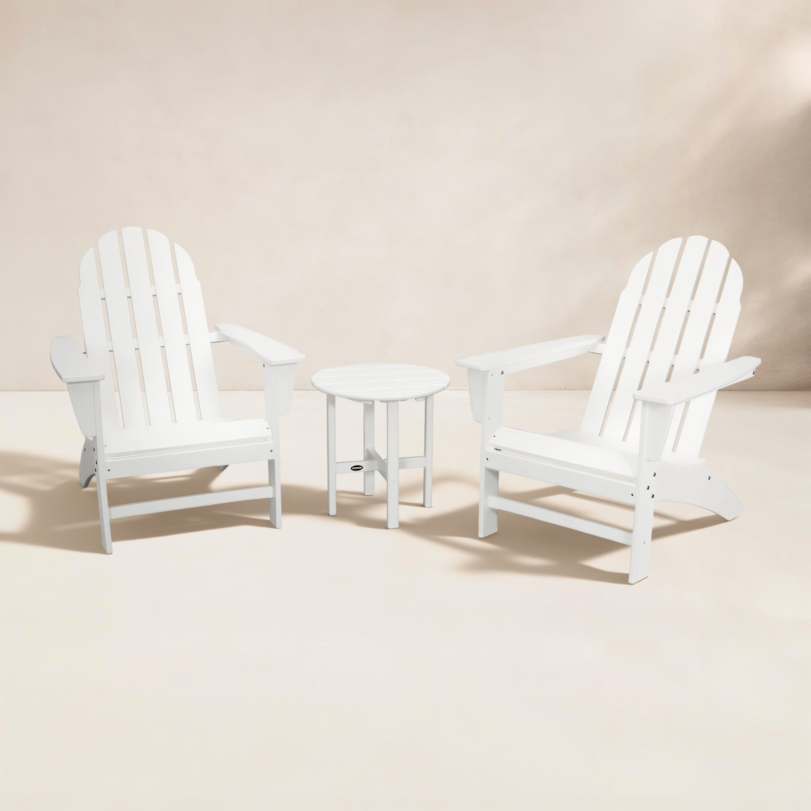 POLYWOOD® Vineyard 2-Person Patio Seating Group, White