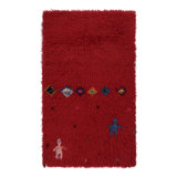 Vintage One-of-a-Kind 2'4X4'2 Hand Knotted Area Rug