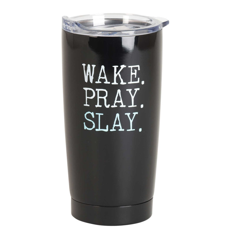 Gobelet Wake Pray Slay noir 20 oz