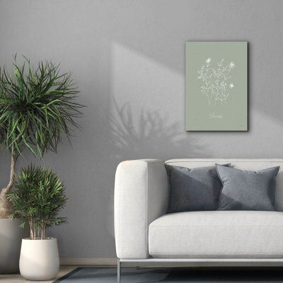 Toile épique Graffiti «Delicate Wildflowers 3» par Katrina Pete, 18 po x 26 po