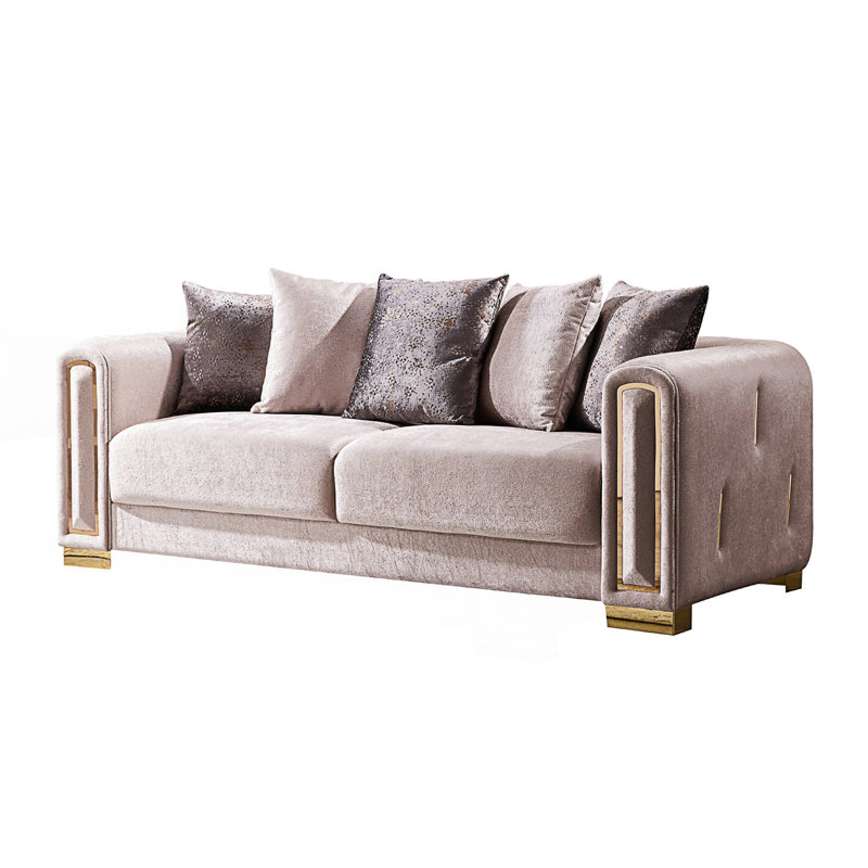 Canapé de style moderne rembourré, Beige