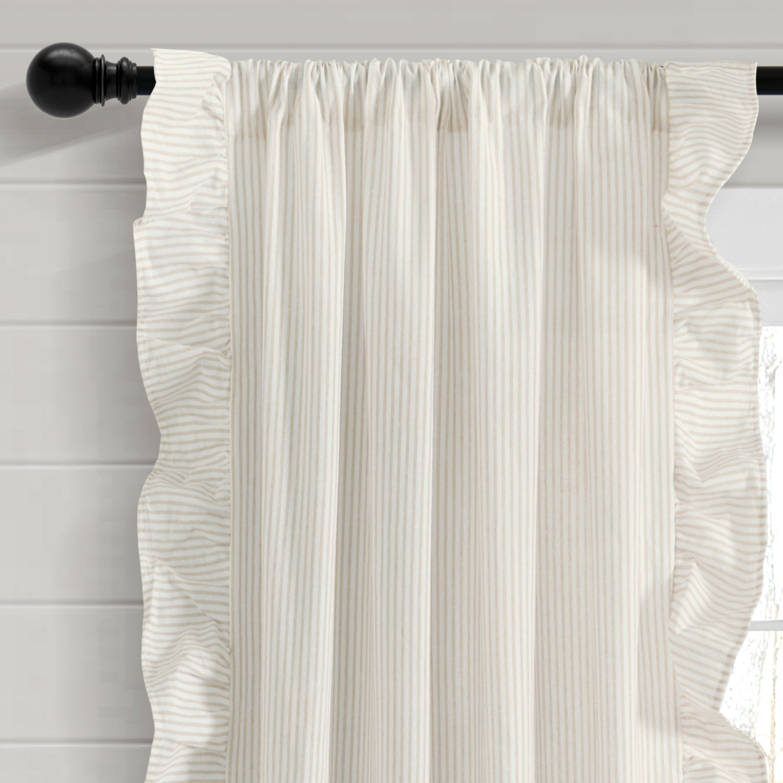 Yolandi Room Darkening Curtain, Neutral