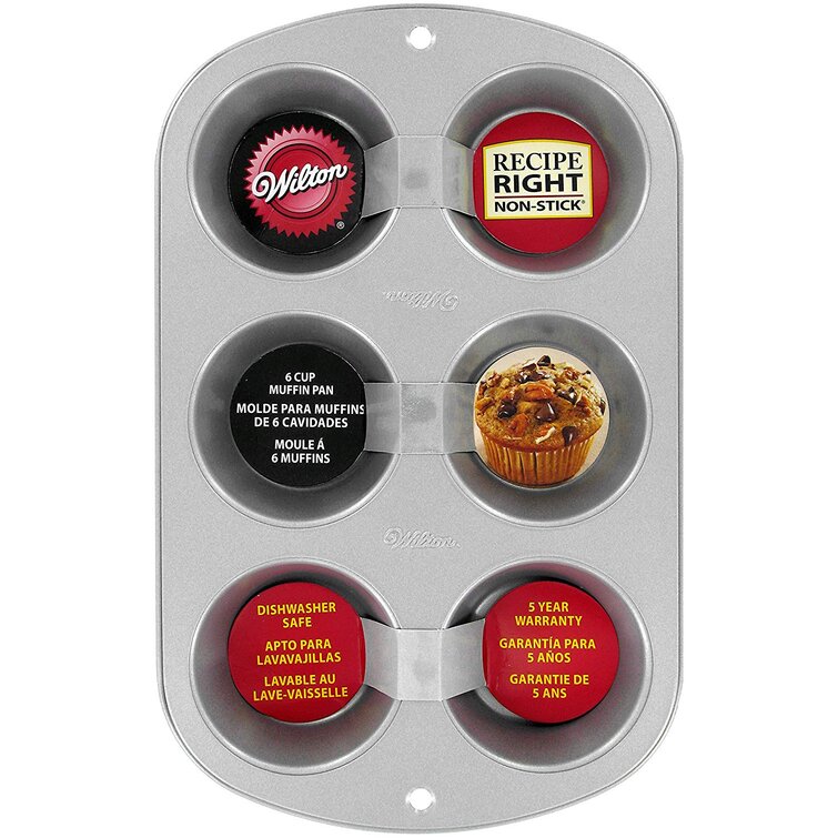 Wilton Bake It Simply Extra Large Non-Stick Mini Muffin Pan, 24-Cup, Size: Regular, Multicolor