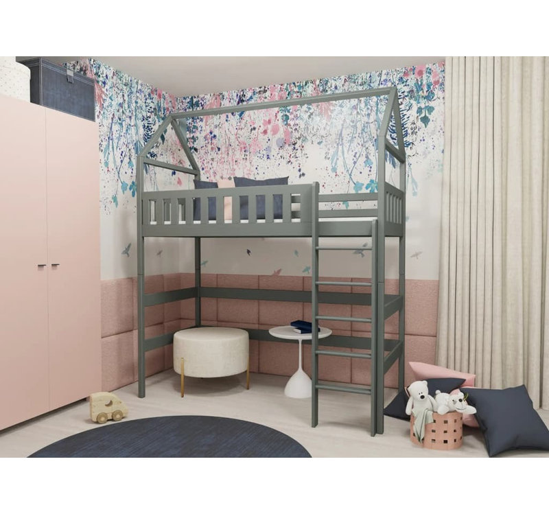 Edric High Sleepers House Beds, Graphite
