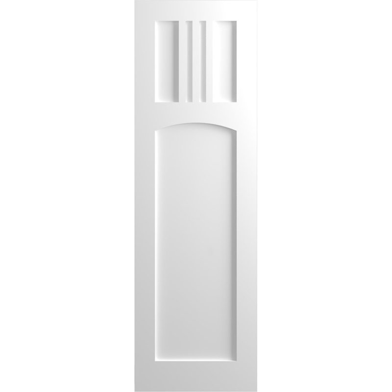 Volets à fixation fixe en PVC True Fit San Miguel, Blanc, 18", 75"