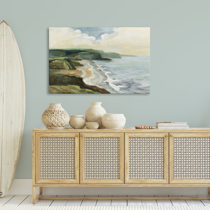 Art mural sur toile Falaises de la côte irlandaise par Silvia Vassileva, H 30 po x l 45 po