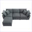Canapé convertible en L avec méridienne réversible Modern-58360170