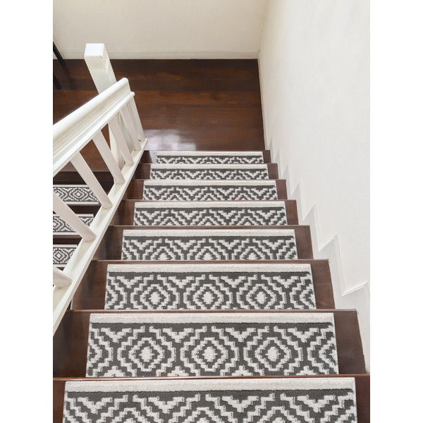 Machine Washable Stair Treads Natural Linen