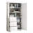Tall And Wide Storage Cabinet With Doors For Bathroom/Office, Three Drawers, Maximizing Organization And Space Efficiency-775715734
