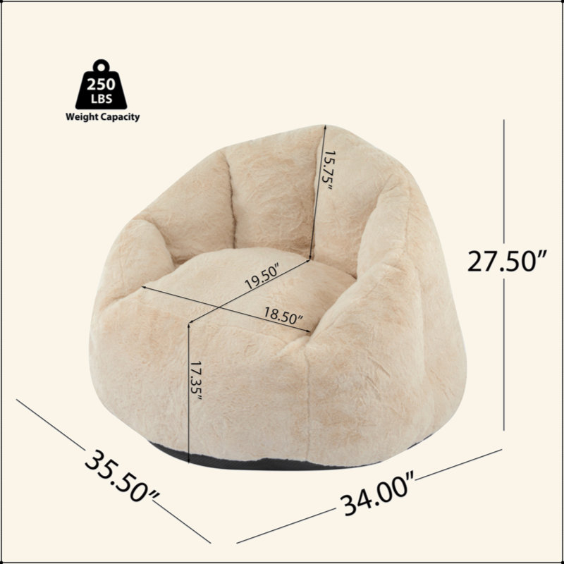 Fauteuil à billes d'intérieur confortable