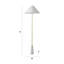 Canham 148cm Gold Traditional Floor Lamp
