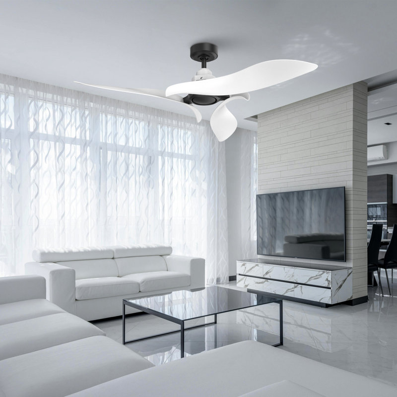 54" 3 - Blade Ceiling Fan With Remote Control